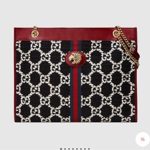 Gucci Rajah Gg Tweed Large Tote